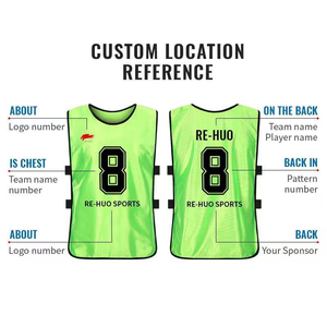 Faible MOQ 10 pièces Gilets d'entraînement personnalisés sublimés 100% polyester en maille pour équipes sportives OEM ODM Logo personnalisé - Product Image 2