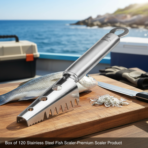 Scatola di pesce in acciaio inossidabile 120 Scaler-prodotto Scaler Premium - Product Image 3
