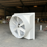 Industrieller Elektrischer FRP Konischer Abluftventilator mit Glasfaserflügeln Kugellager für Geflügelfarmen Gewächshäuser OEM/ODM 220/380V