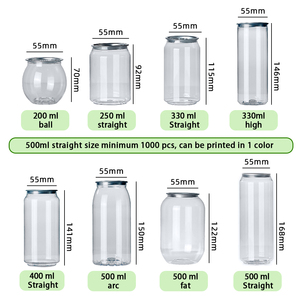Içecek Soda buzlu kahve soğuk bira plastik Pet şişe için BSBH 500ml plastik kutular - Product Image 6