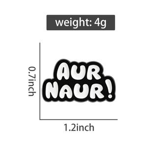 Spille Smaltate Aur Naur con Citazione Divertente in Accento Australiano, Distintivo per Borsa e Giacca, Gioielli alla Moda, Regalo all'Ingrosso - Product Image 6