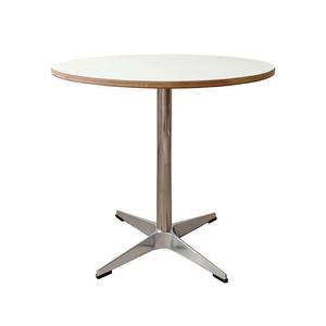 Mesa de cocina redonda pequeña estilo Bistro, mesa de comedor con <span class=keywords><strong>base</strong></span> resistente para comedor, sala de estar, balcón, cafetería - Product Image 1