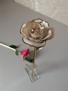 QSLH-V073 Or Offre Spéciale Rose Véritable Plaqué Or 24K Rose Trempé Dans Or 24k Pour La Saint Valentin Fête Des Mères - Product Image 4
