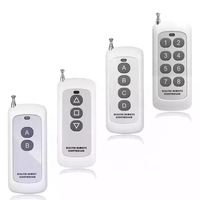 Control Remoto Universal RF de 433MHz con 1/2/4/5/6/8 Botones, Transmisor de Control Remoto Inalámbrico con Código de Aprendizaje para Puerta de Garaje