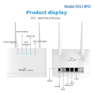 R311 Pro 4G <b>Wifi</b> Router with SIM Card Slot 300Mbps 3 LAN RJ45 Port High Speed 4G Indoor Router - Product Image 5