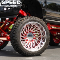Jantes Super Single Forgées Véritables 24x14 26x16 28x16 8x170 8x180 à Bord Large, Déport Personnalisé, Poli, Profondes pour Ford F250 F350