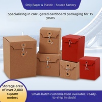 En stock, vente en gros, boîte d'emballage en carton ondulé kraft personnalisée, boîte cadeau pour thé, boîte à tasses, boîte à sous-vêtements, boîte à chaussettes, boîte en papier avec impression de logo personnalisé