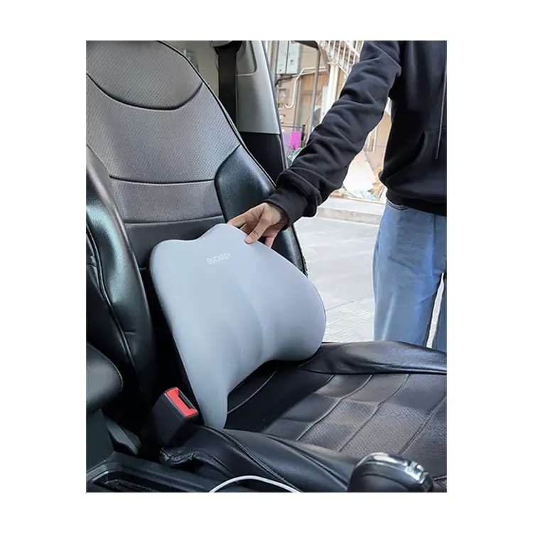 Xiangta Conjunto de almofadas e travesseiros ergonômicos para apoio traseiro de carro, almofada de espuma de memória para descanso de cabeça e pescoço, travesseiro de apoio lombar para carro