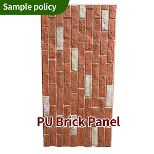 Échantillon économique : Panneau mural en PU Mingyi, imitation <span class=keywords><strong>brique</strong></span> <span class=keywords><strong>rouge</strong></span>, avec design moderne, grandes dalles en pierre pour l'<span class=keywords><strong>intérieur</strong></span> - Product Image 1