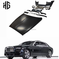 Kit carrosserie pour Rolls-Royce Ghost Gen1 à Gen3, comprenant pare-chocs avant, calandre, capot et ailes latérales en plastique.