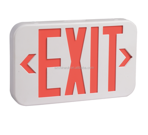 90 giorni di riduzione tariffaria spedizione rapida USA ha approvato l'uscita di emergenza <span class=keywords><strong>luce</strong></span> di plastica bianca fredda segno con batteria di Backup - Product Image 1