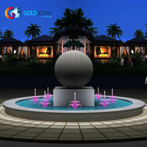 <span class=keywords><strong>Fontaine</strong></span> d'eau de Sculpture de boule de pierre de piscine de Dia.6m de décoration de jardin extérieur - Product Image 3