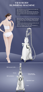 Best Selling Vela <b>Body</b> Shape Roller Machine Slimming Fat Removal Massage System Weight Loss Vacuum ABS Model 4 Handles 40kHz - Product Image 4