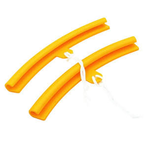 Protector de llanta de 20 cm, tira de goma anticolisión para reparación de neumáticos, color amarillo - Product Image 1