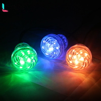 Luz LED de píxel tipo cabujón direccionable de 60 mm, DC24V RGB UCS2903 DMX512, 18 LED SMD5050, IP65, para iluminación de atracciones de parques de diversiones al aire libre