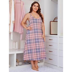 SMOOTH Plus Size Women Floral Sling Nightgown, Sexy Lightweight Summer <strong>Sleep</strong> <strong>Dress</strong> for Curvy Ladies - Product Image 4