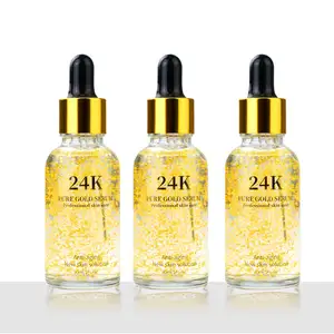 Organic 24K Gold Face Serum 30ml Soin De La Peau Skin Moisturizing Brightening Face Essence Sueros Faciales Skin Care Serum