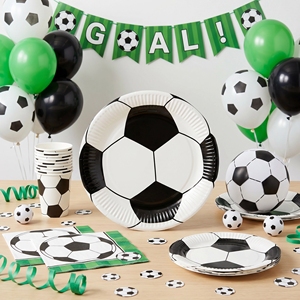 616140  8 Platos de Papel con Diseño de Balón de Fútbol, Vajilla Desechable para Fiestas Infantiles, Cumpleaños, Temática Deportiva, Celebración de Fútbol - Product Image 2