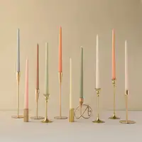 Velas perfumadas coloridas 4 peças, embalagem por atacado, velas longas para jantar romântico