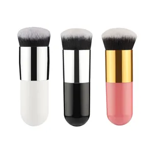 Amazon New Single Professional Foundation Brush High Quality Cosmetics Brush Flat Top Makeup Brush Private Logo In Stock
