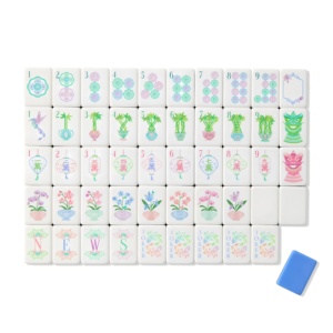 Fichas de Mahjong de Acrílico Azul Modernas y de Lujo Personalizadas para Póker y Regalos - Portátiles y Duraderas - Product Image 3