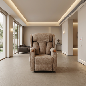 Fauteuil inclinable électrique en tissu pour seniors, fauteuil releveur pour personnes âgées, fauteuil inclinable pour maison de retraite - Product Image 1