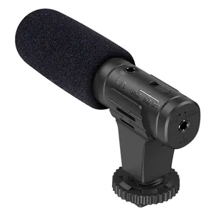 High Quality Condenser Capsule and Cardioid Polar Pattern Shotgun Microphone With High-quality Windshield For Recording Outdoors