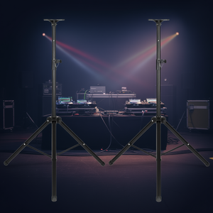 LZ-SP2 Pair 35Mm Height Adjustable DJ PA <b>Speaker</b> Stands For Surround <b>Sound</b> Systems Metal Floor Standing - Product Image 2