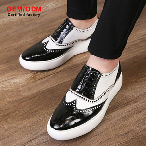 Zapatos de Diseñador de Lujo Premium con Puntera Spectator, Detalle Brogue, Cuero Vacuno Genuino, Suela Plataforma Ultraligera TCR y Plataforma Elevada - Product Image 2