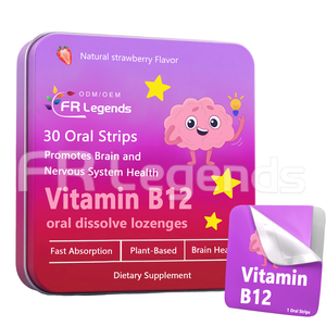 Chất lượng cao Vitamin <span class=keywords><strong>B12</strong></span> uống dissolvable Dải thúc đẩy não tập trung thần kinh hệ thống sức khỏe Vitamin <span class=keywords><strong>B12</strong></span> bổ sung cho người lớn - Product Image 1