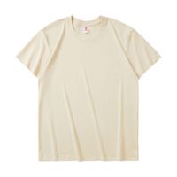 Grosir Gudang Kaos Pria 180gsm 26s Vintage Crew Neck Loose Fit Katun Murni Warna Solid Lengan Pendek Bermotif Grafis