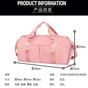 Sac de sport grande capacité, sac de sport humide et sec, sac de voyage imperméable en nylon avec compartiment à chaussures - Product Image 2