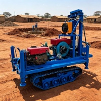 Machine de forage de puits d'eau compacte et économique de 200 m, fabriquée en Chine, pour usage agricole, avec design compact et contrôle facile