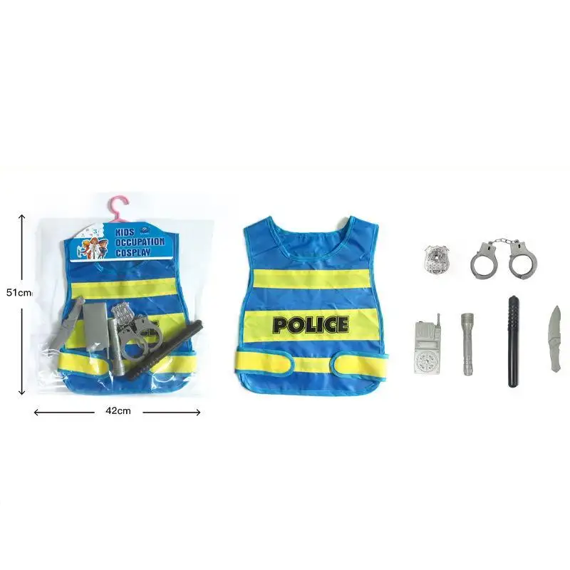 New Arrival Career Day Wear For Kids 4 Types Police And Firefighters Halloween Costume With Accessories