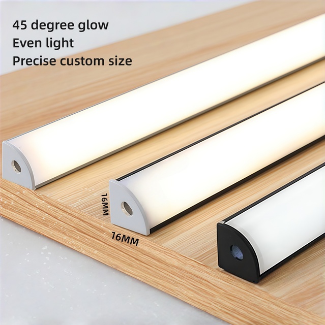 Modern Mini LED Kitchen Cabinet Lights Aluminum Profiles Surface Mounted Dimmable Touch Control RGB CCT COB LED Strip Light