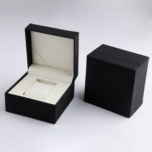 Wholesale Luxury Black Leather <b>Watch</b> <b>Box</b> with Custom Logo Square OEM ODM Luxury Jewelry Packaging <b>Box</b> - Product Image 4