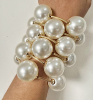 Bracelet Kaimei 2026, bijoux fantaisie, plaqué or 18 carats, style punk, grosses boules volumineuses, perles, bracelet 30 mm, super gros bracelet à bulles, bracelet épais