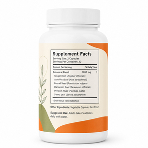 Capsules de nettoyage du côlon antioxydantes de haute qualité, certifiées biologiques et GMP, sans gluten, 60 capsules végétaliennes, favorisent la santé intestinale - Product Image 6