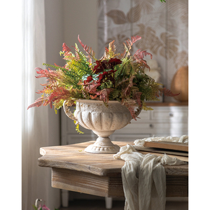 Décoration de table Pot de fleur blanc hôtels dîner table style romain artisanat vase à fleurs - Product Image 4