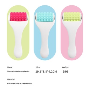 Système de massage <span class=keywords><strong>Derma</strong></span> Roller en silicone, tête de massage par pression sur points d'acupuncture, massage facial en V, amincissement du visage et du corps, modèle YQ037B - Product Image 2