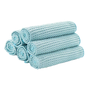 Multi-Purpose a <span class=keywords><strong>nido</strong></span> <span class=keywords><strong>d</strong></span>'<span class=keywords><strong>ape</strong></span> in microfibra waffle tessuto asciugamano striscia libera lanugine panno di vetro in microfibra 40x40cm - Product Image 1