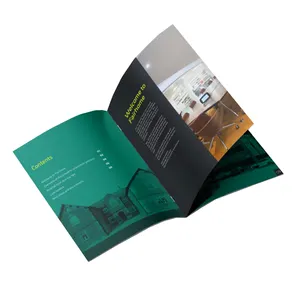 A4 disesuaikan cetak Brosur iklan katalog produk rak buku perusahaan binding sempurna