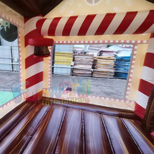 Xmas outdoor holiday bouncer kids bouncy <b>castle</b> gingerbread inflatable <b>bounce</b> house and slide combo - Product Image 5