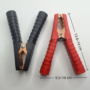 Pinzas de Cocodrilo Aisladas para Cable de Batería de Auto, con Resorte, Recubiertas de Cobre, de 300A, Negras y Rojas, para Vehículos y Embarcaciones - Product Image 6