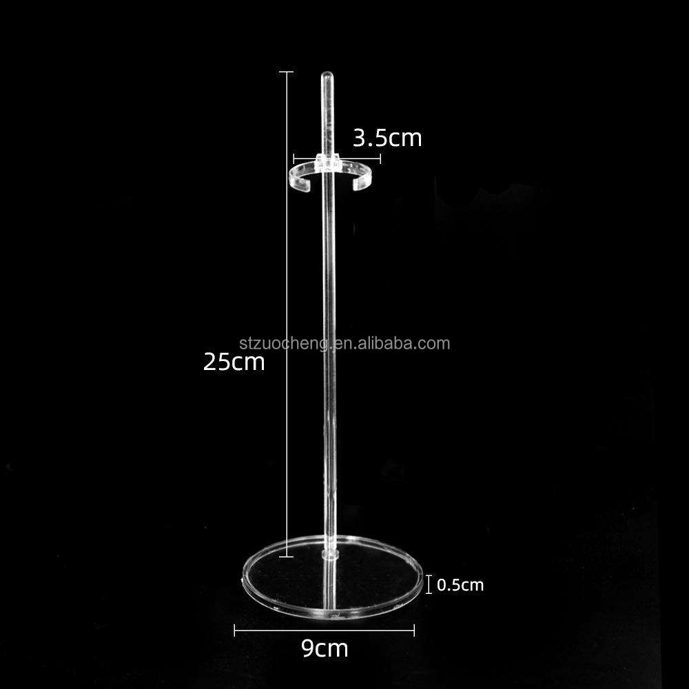 Transparent doll stand