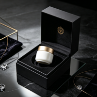 Boîte de crème pour le visage avec logo personnalisé, boîte cadeau cosmétique en carton rigide de luxe, vente en gros en usine