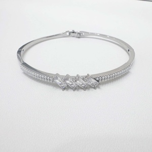 Custom plata 925 sterling <b>Silver</b> simple luxury <b>bangle</b> <b>bracelet</b> couple dainty gold plated engraved ladies fashion cuff <b>bracelets</b> - Product Image 5