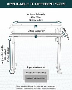 ND-01 singolo motore elettrico di controllo di altezza espositore da scrivania durevole elegante Design moderno per la riduzione dell'affaticamento muscolare - Product Image 4