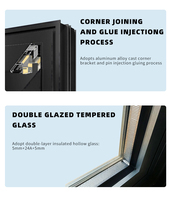 Fenêtres KOMPSTAR en aluminium polyvalentes à ouverture oscillo-battante, système de ventilation double mode, cadre en alliage d'aluminium architectural moderne