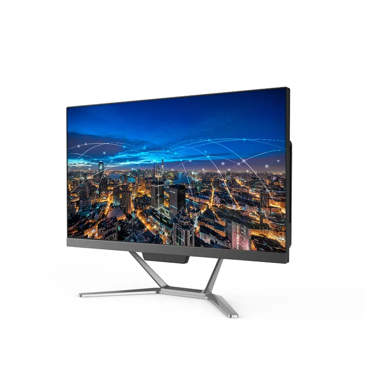 OEM/ODM 21.5 "23.8 inç 16 + 512GB intel I3 I5 I7 çekirdekli işlemci masaüstü bilgisayar tüm bir PC monoblok